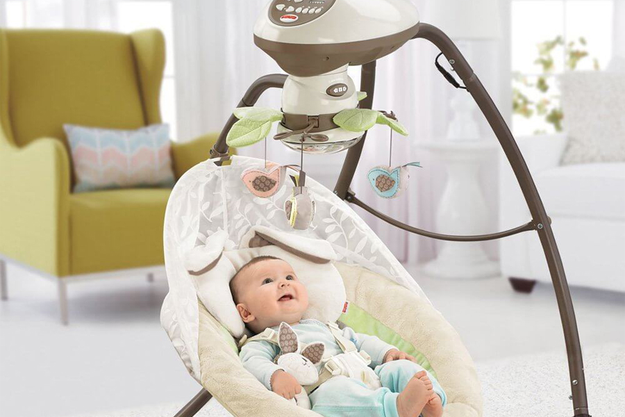 baby swing with mobile